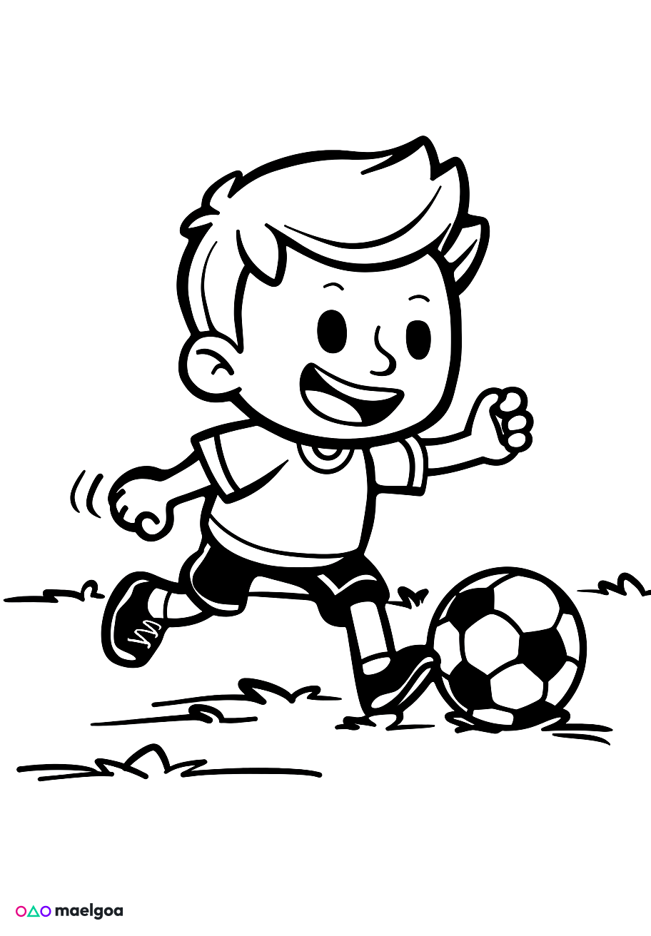 Image gratuite Coloriage football 4