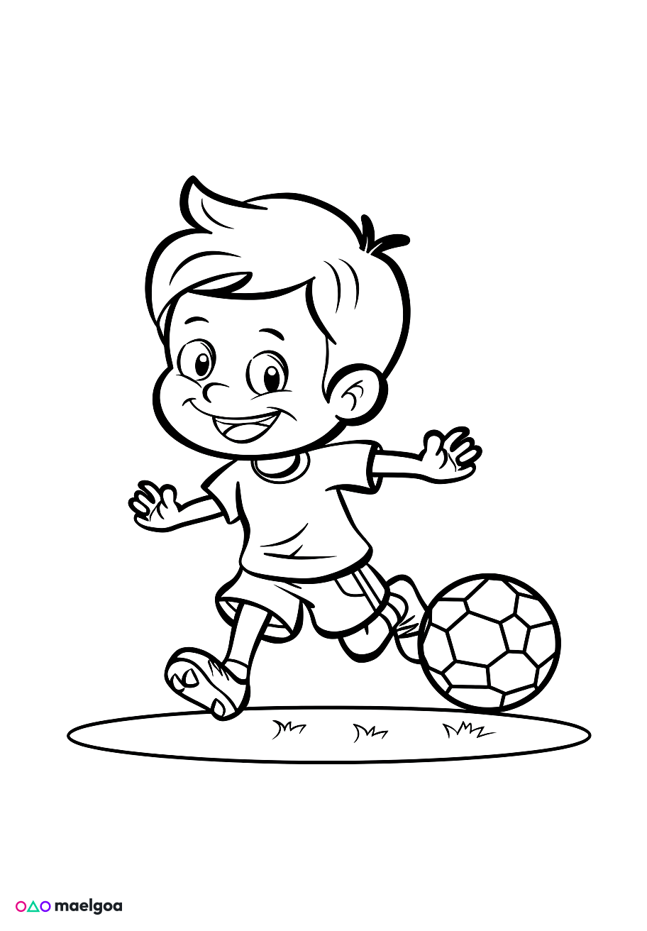 Image gratuite Coloriage football 8