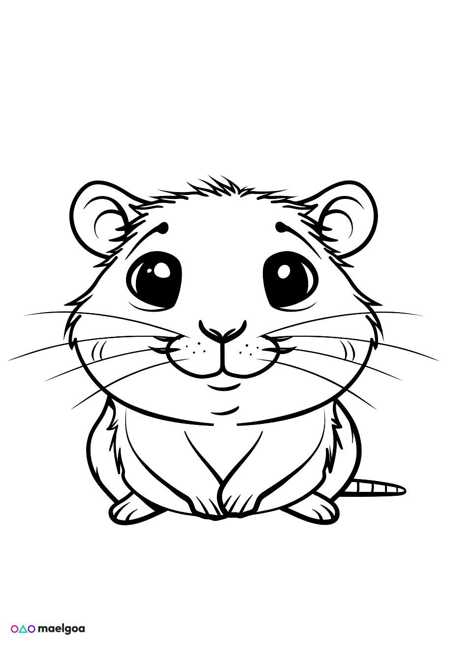 Image gratuite Coloriage gerbille 1