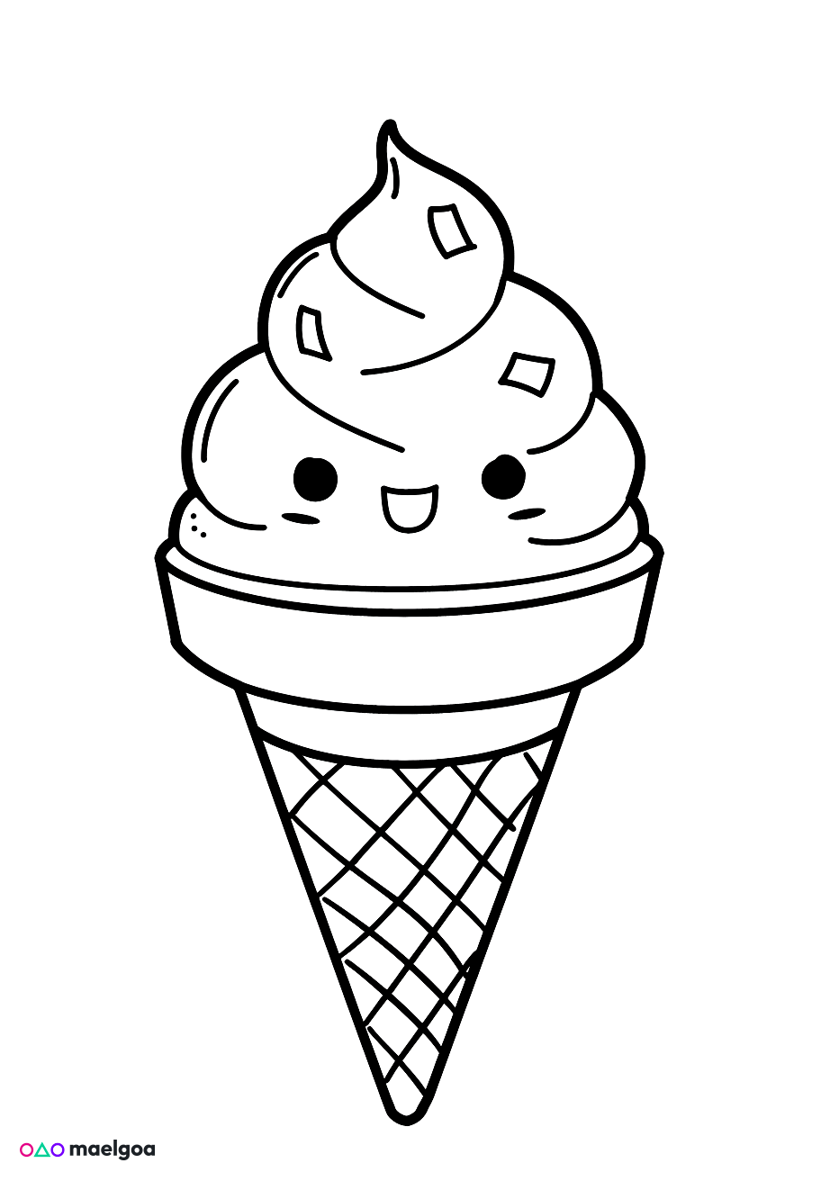 Image gratuite Coloriage glace 10