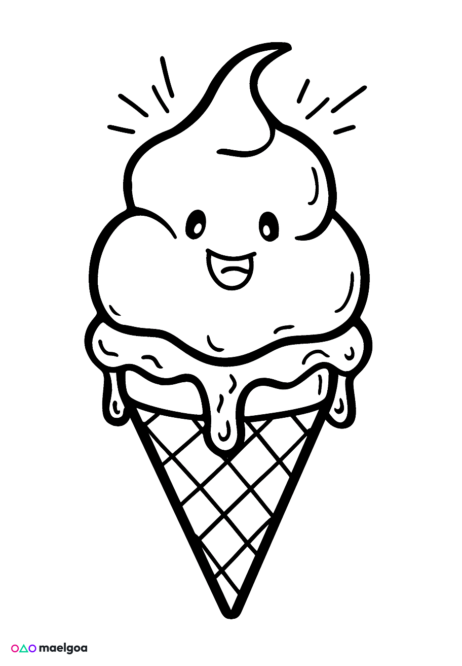 Image gratuite Coloriage glace 2