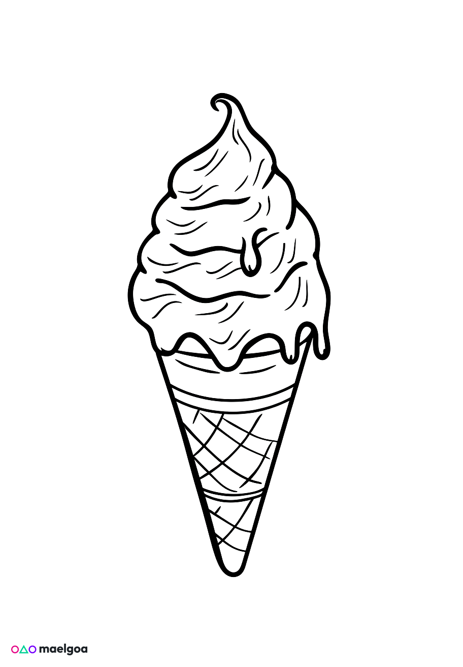 Image gratuite Coloriage glace 5