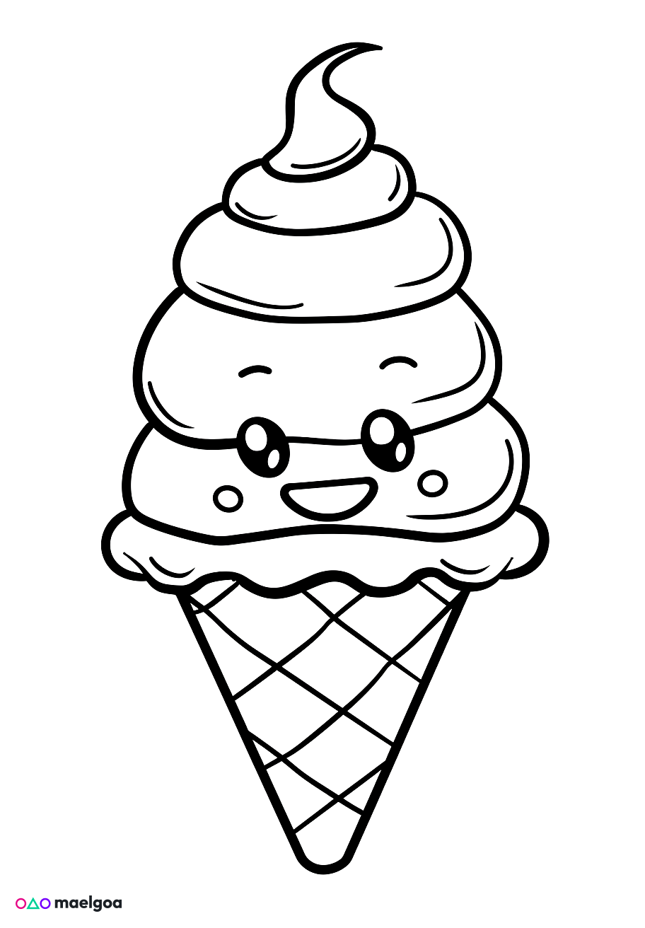 Image gratuite Coloriage glace 8