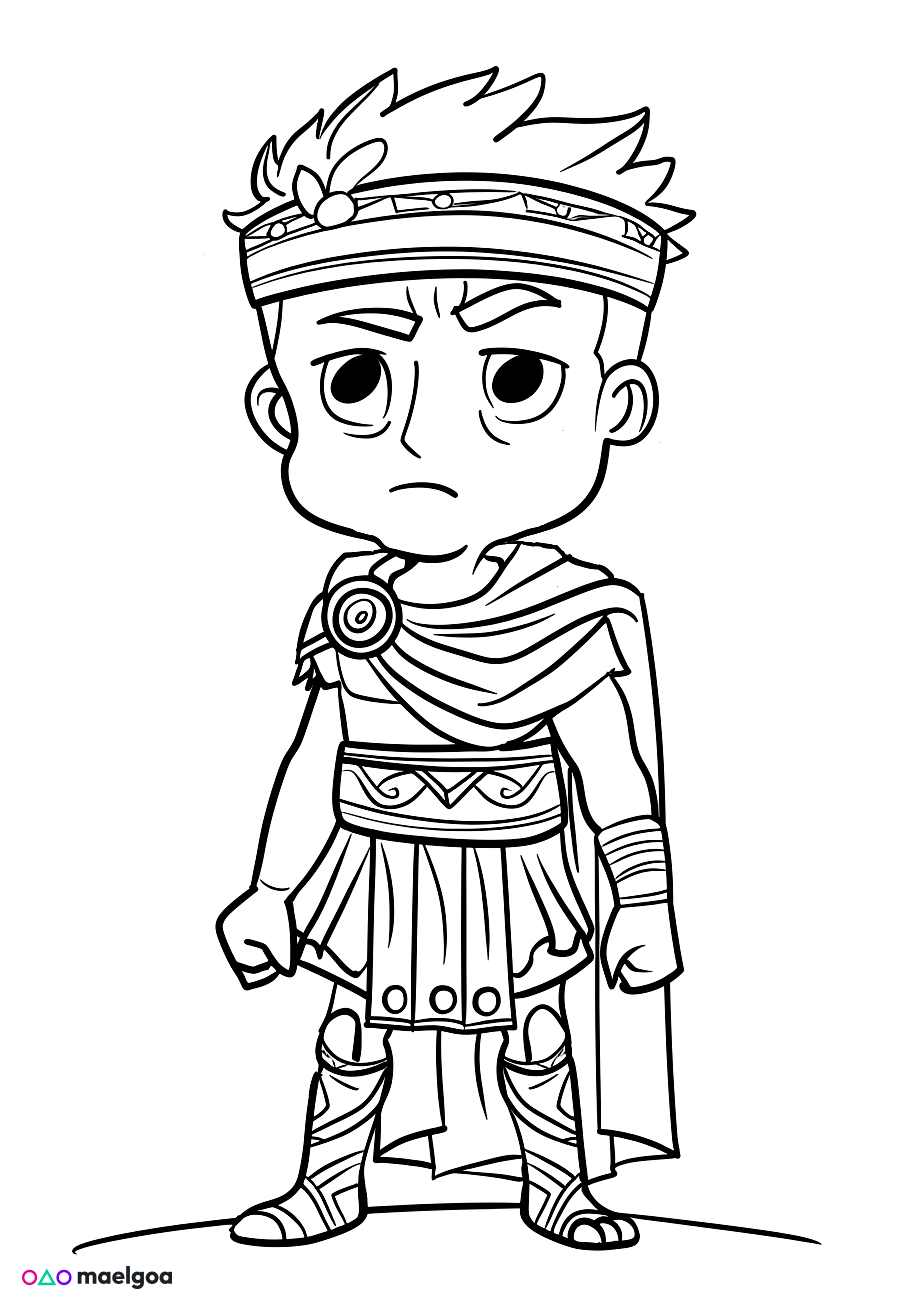 Image gratuite Coloriage Jules César 1