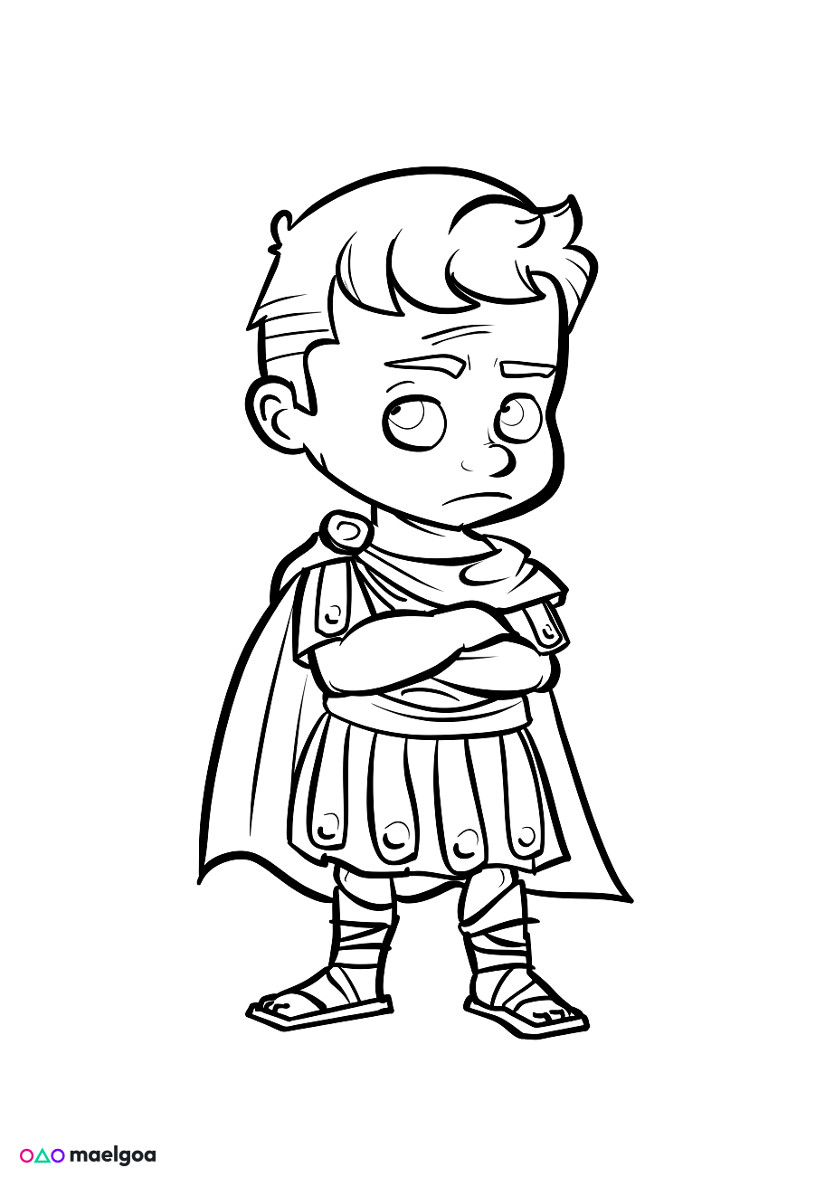 Image gratuite Coloriage Jules César 2