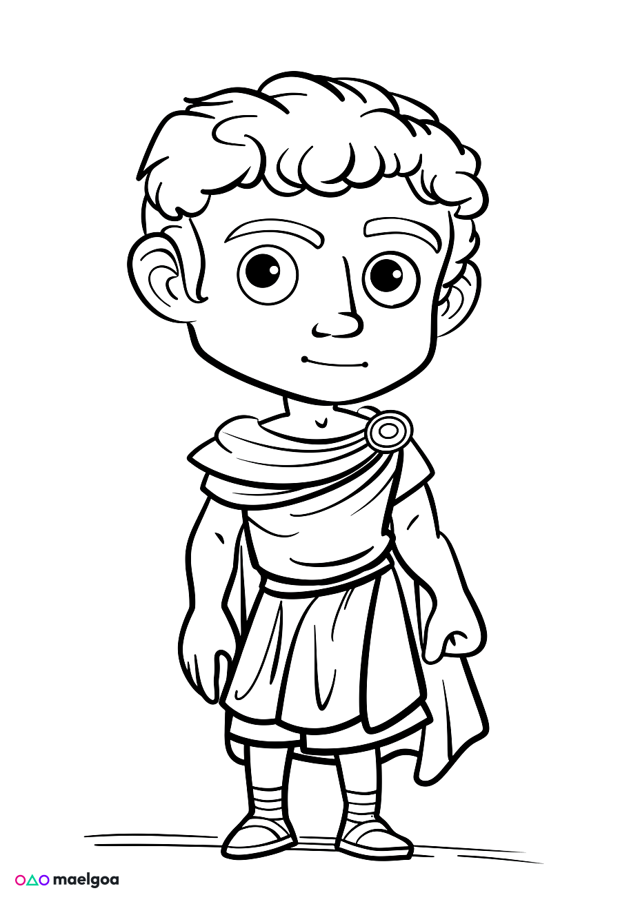 Image gratuite Coloriage Jules César 3