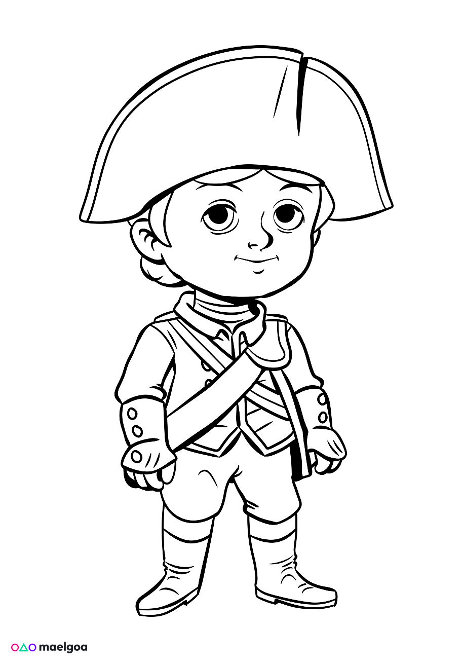 Image gratuite Coloriage Napoléon 1