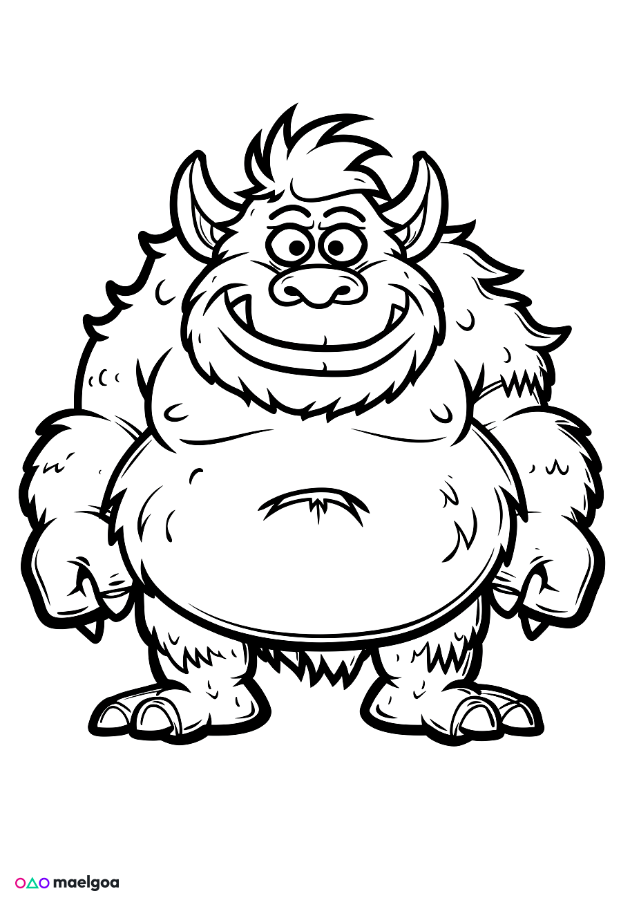 Image gratuite Coloriage ogre 1