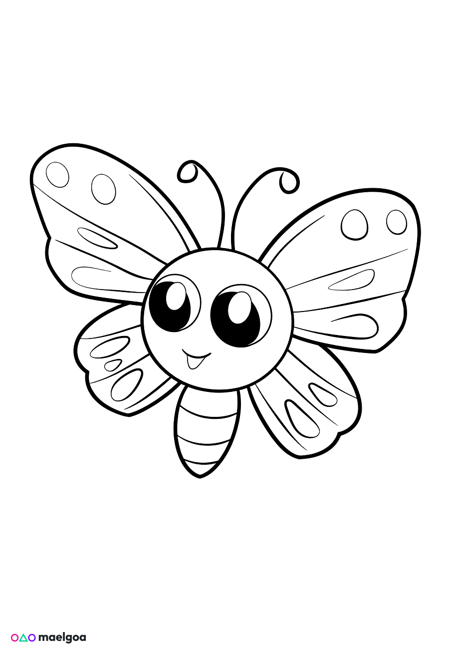 Image gratuite Coloriage papillon 7