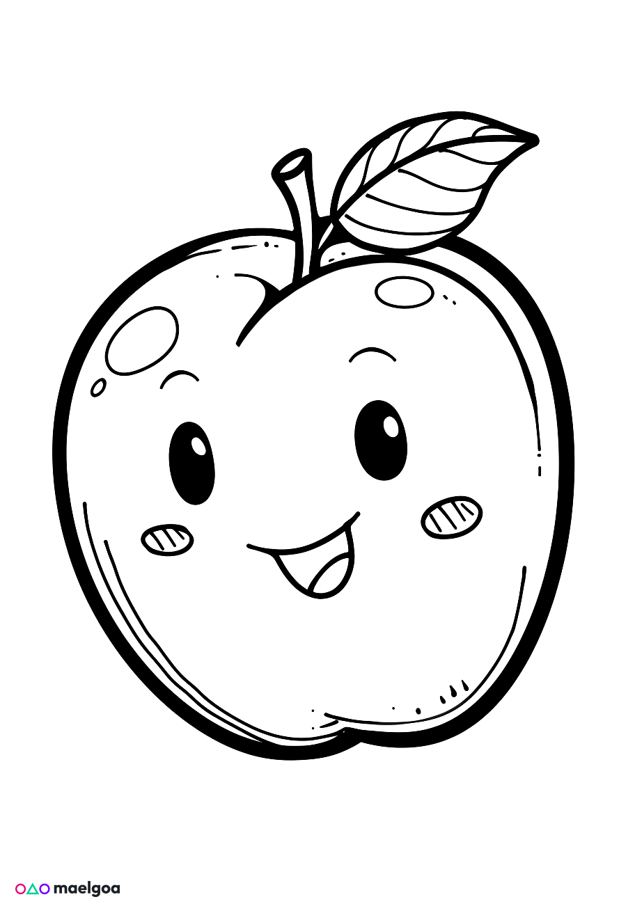 Image gratuite Coloriage pêche 1