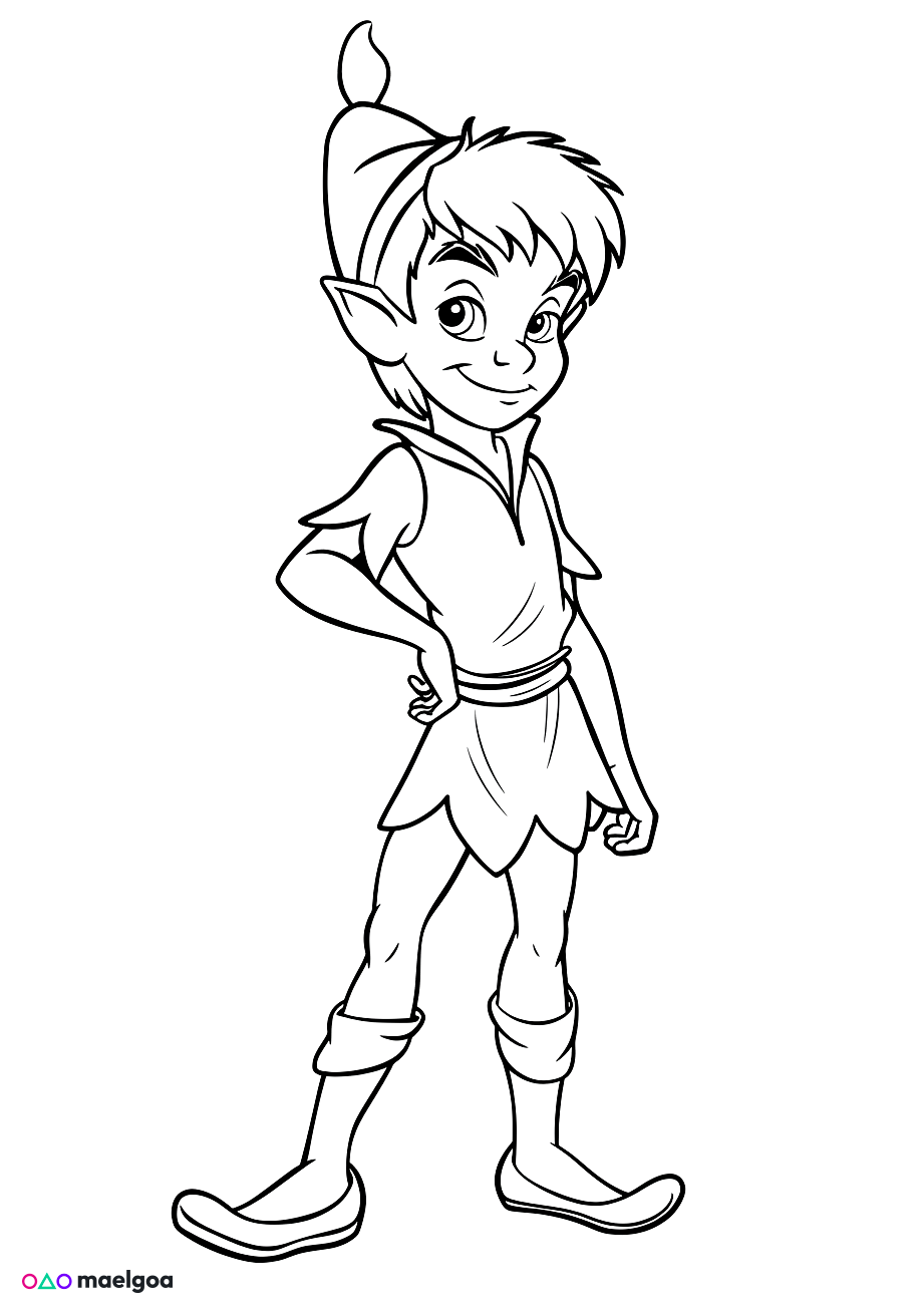 Image gratuite Coloriage Peter Pan 1
