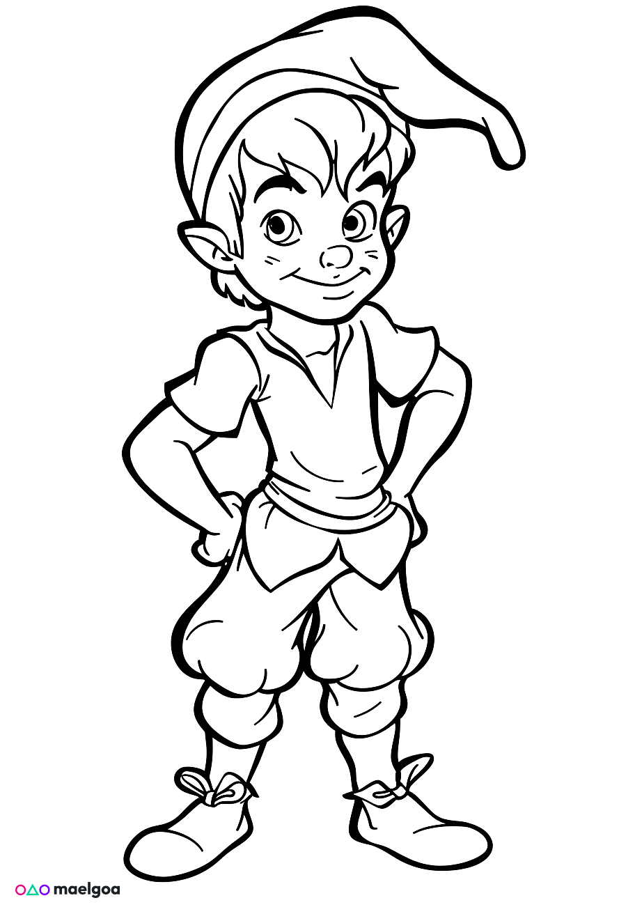 Image gratuite Coloriage Peter Pan 4