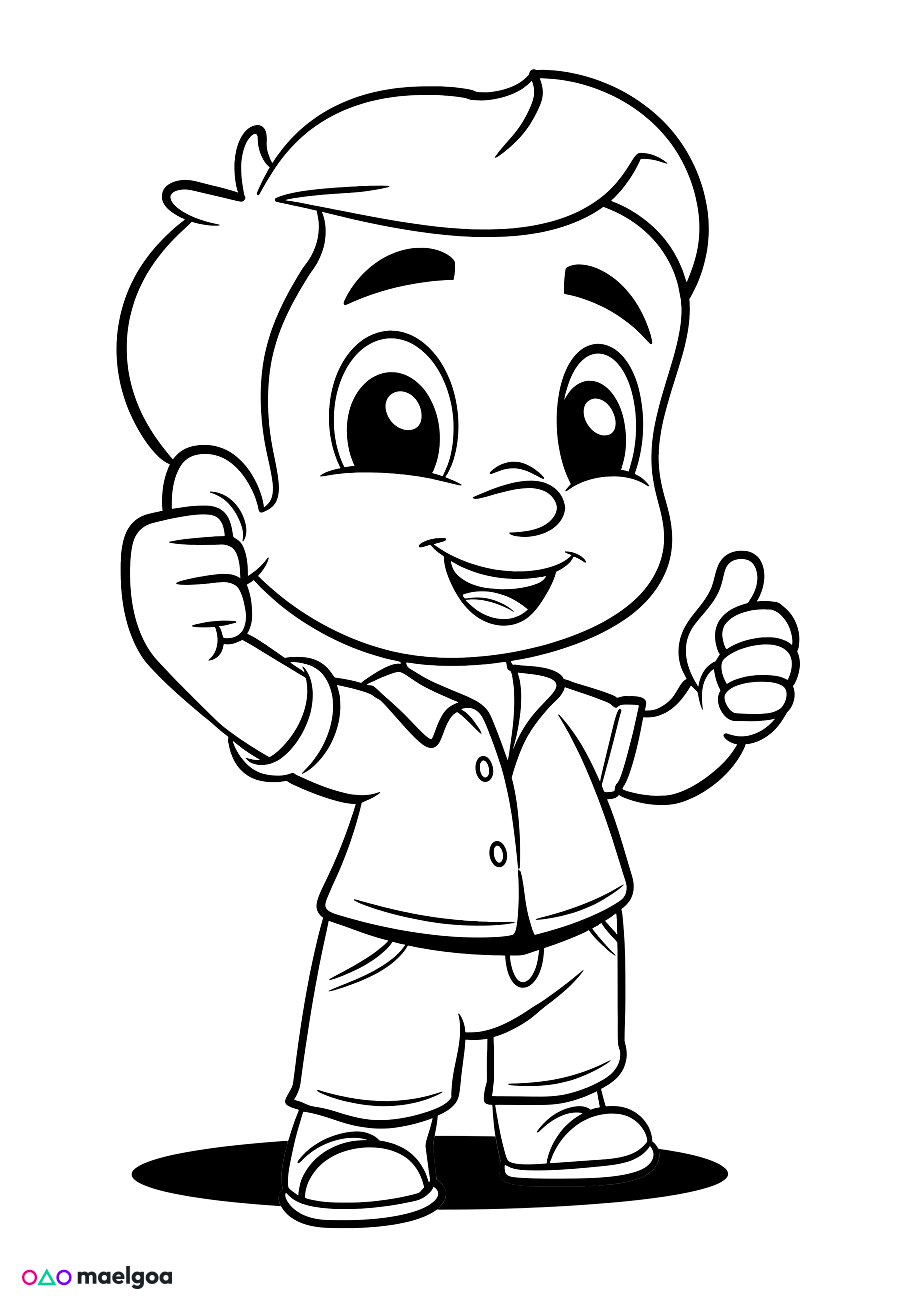 Image gratuite Coloriage Tom Pouce 1