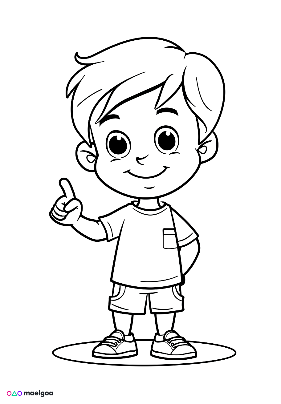 Image gratuite Coloriage Tom Pouce 2