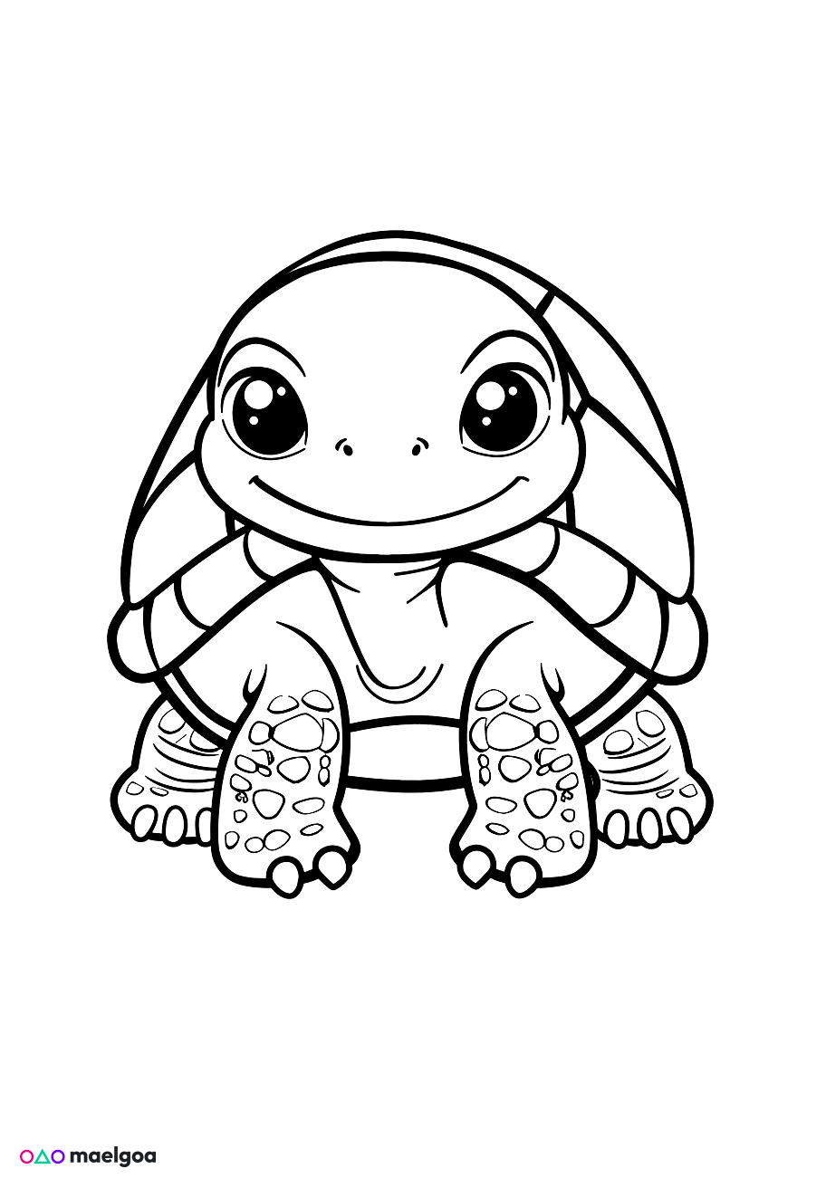 Image gratuite Coloriage tortue 5
