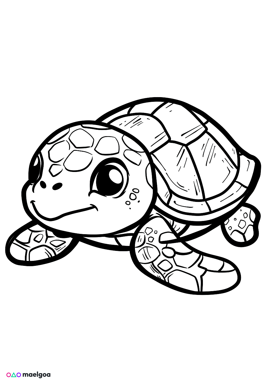 Image gratuite Coloriage tortue de mer 6