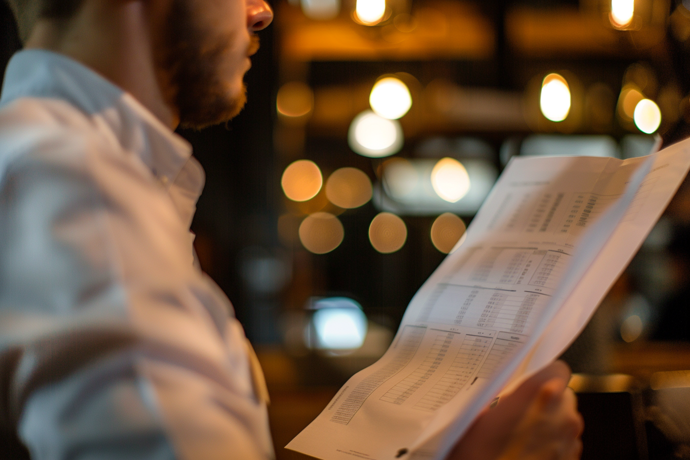 Image gratuite Comptable vérifiant des états financiers 1