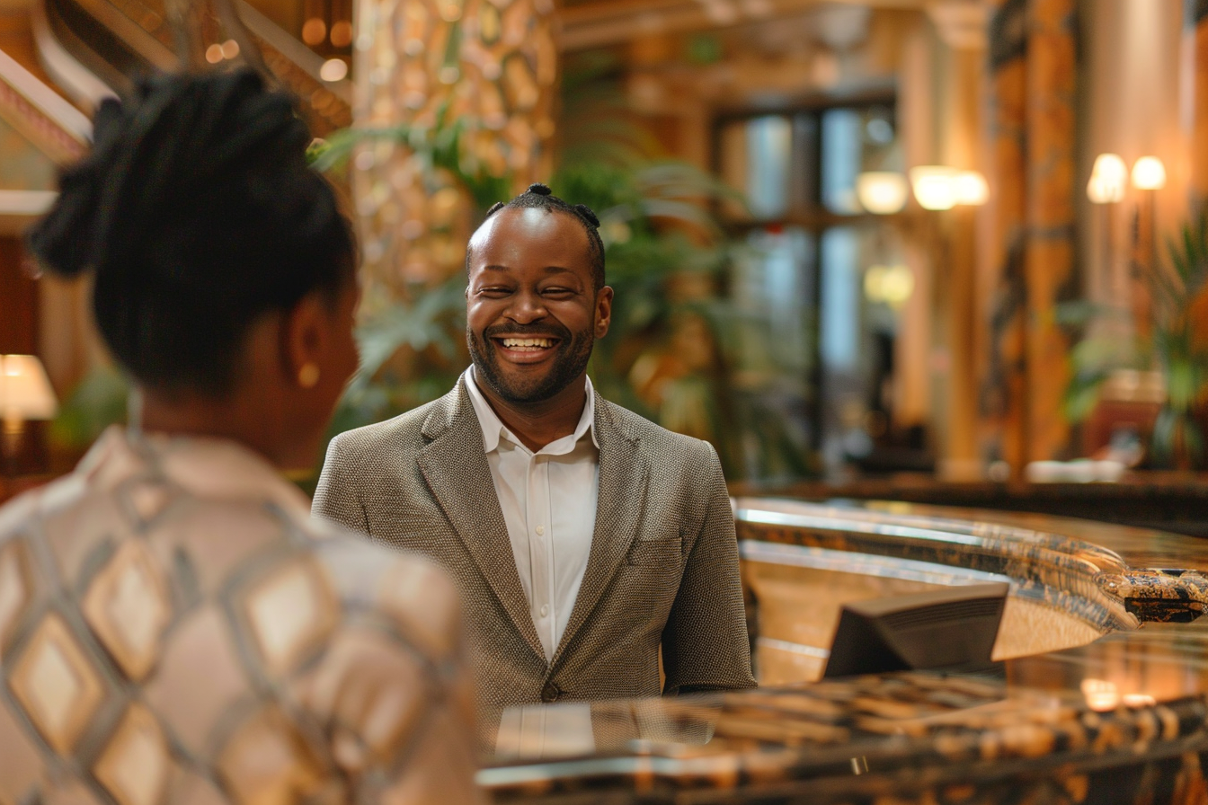 Image gratuite Concierge d&rsquo;hôtel souriant 1