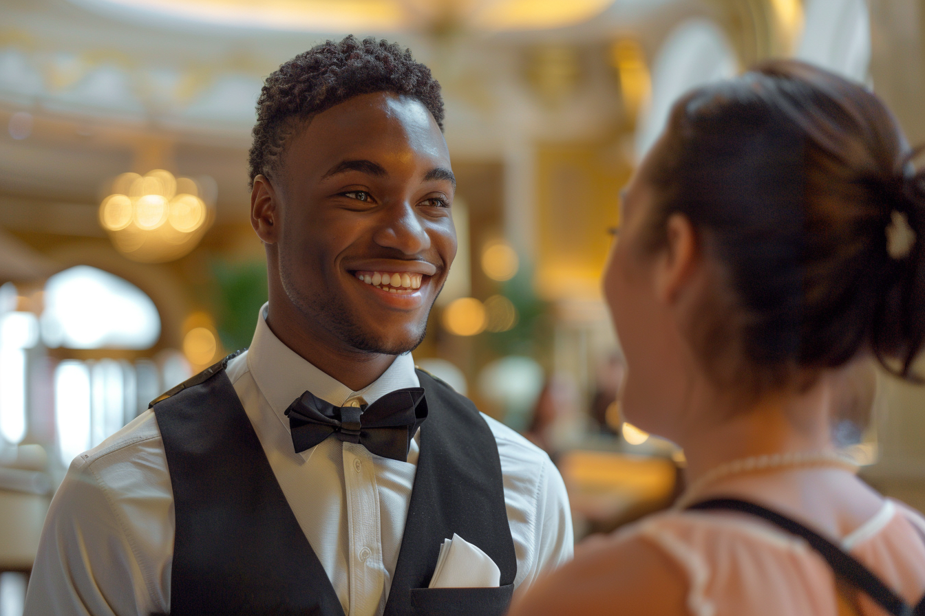 Image gratuite Concierge d&rsquo;hôtel souriant 4