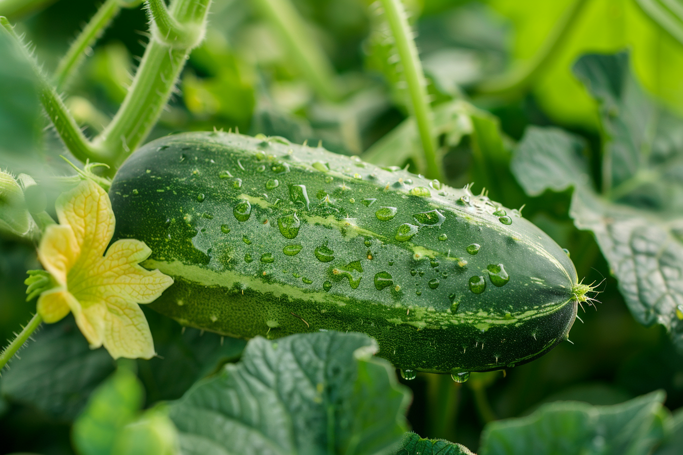 Image gratuite Concombre dans un jardin 1