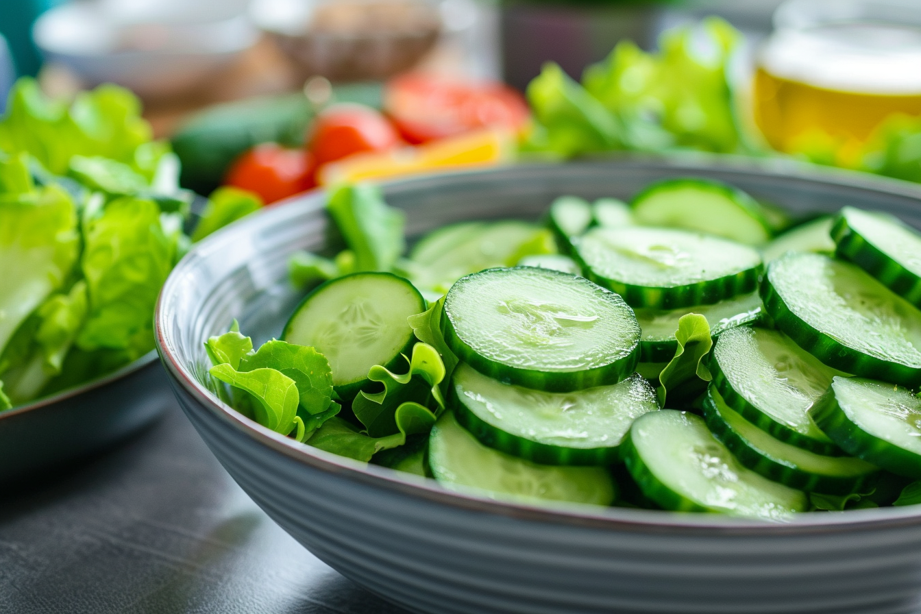 Image gratuite Concombres en salade 1