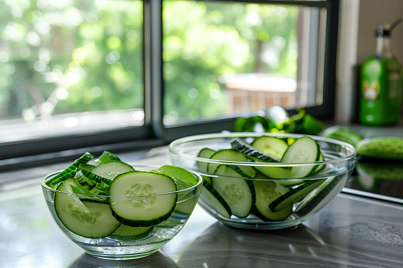 Image gratuite Concombres en salade 2