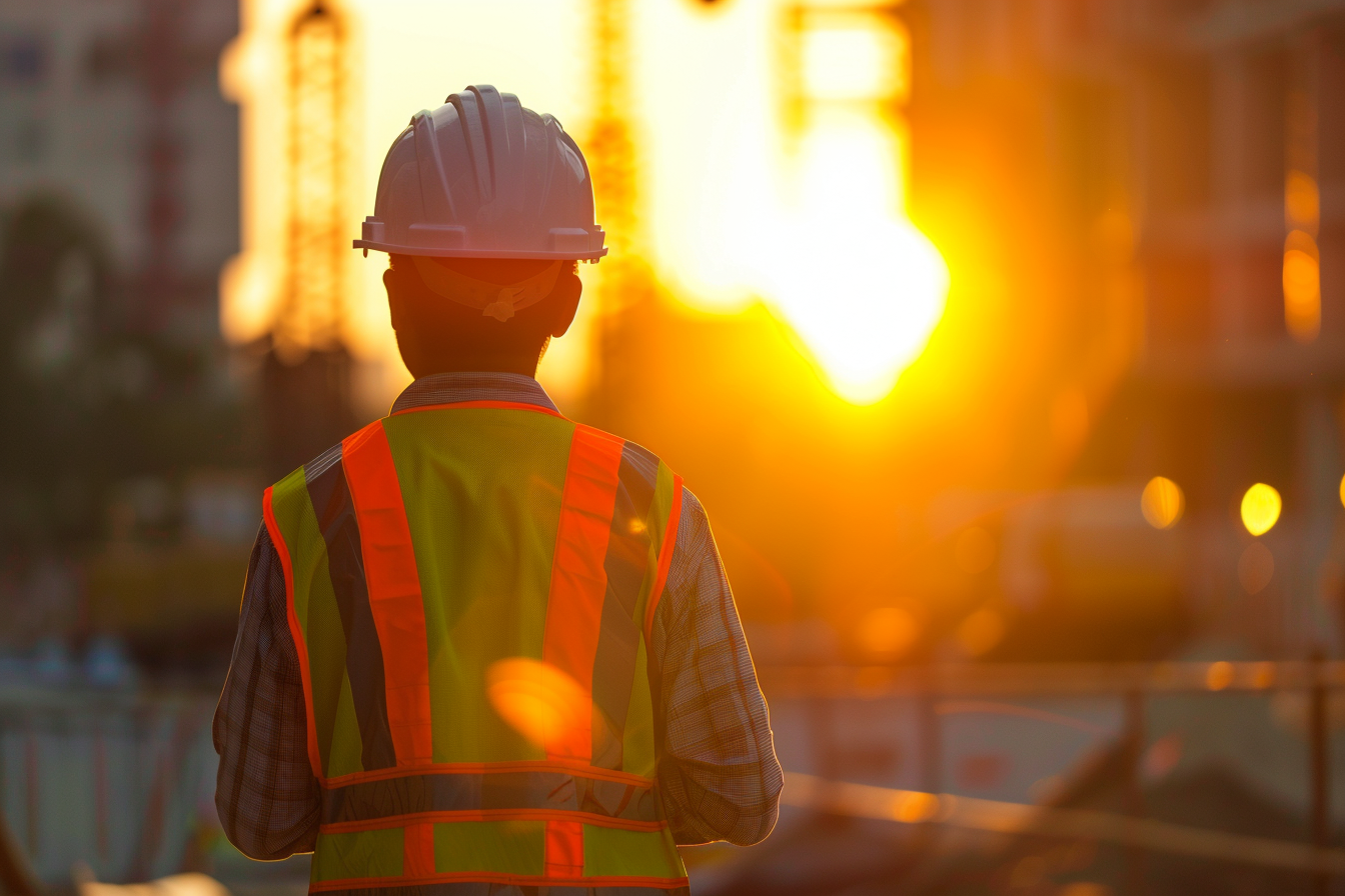 Image gratuite Conducteur de travaux, fond flouté 1