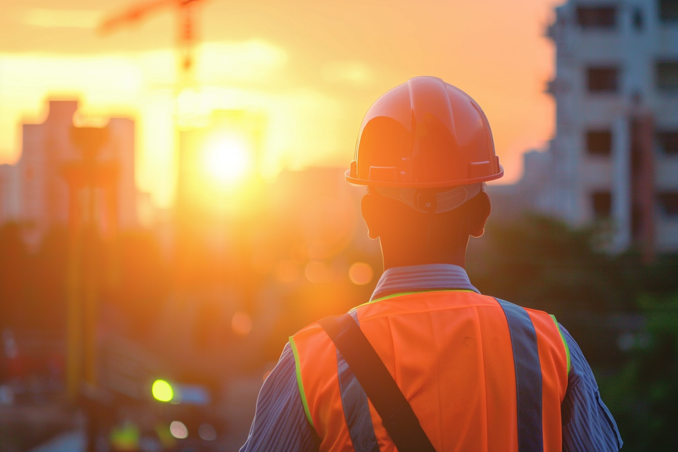 Image gratuite Conducteur de travaux, fond flouté 4