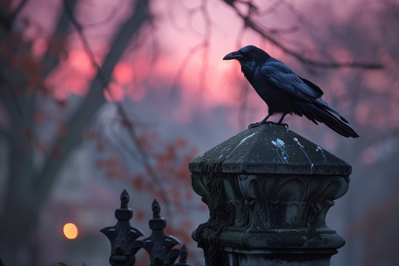 Image gratuite Corbeau sur statue 3