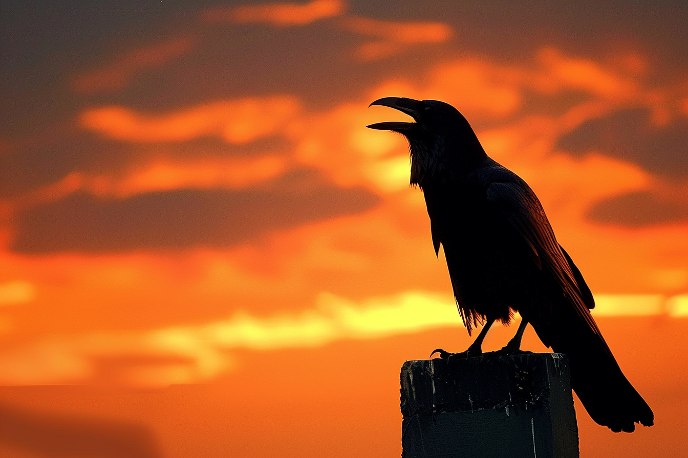 Image gratuite Corbeau sur toit 3