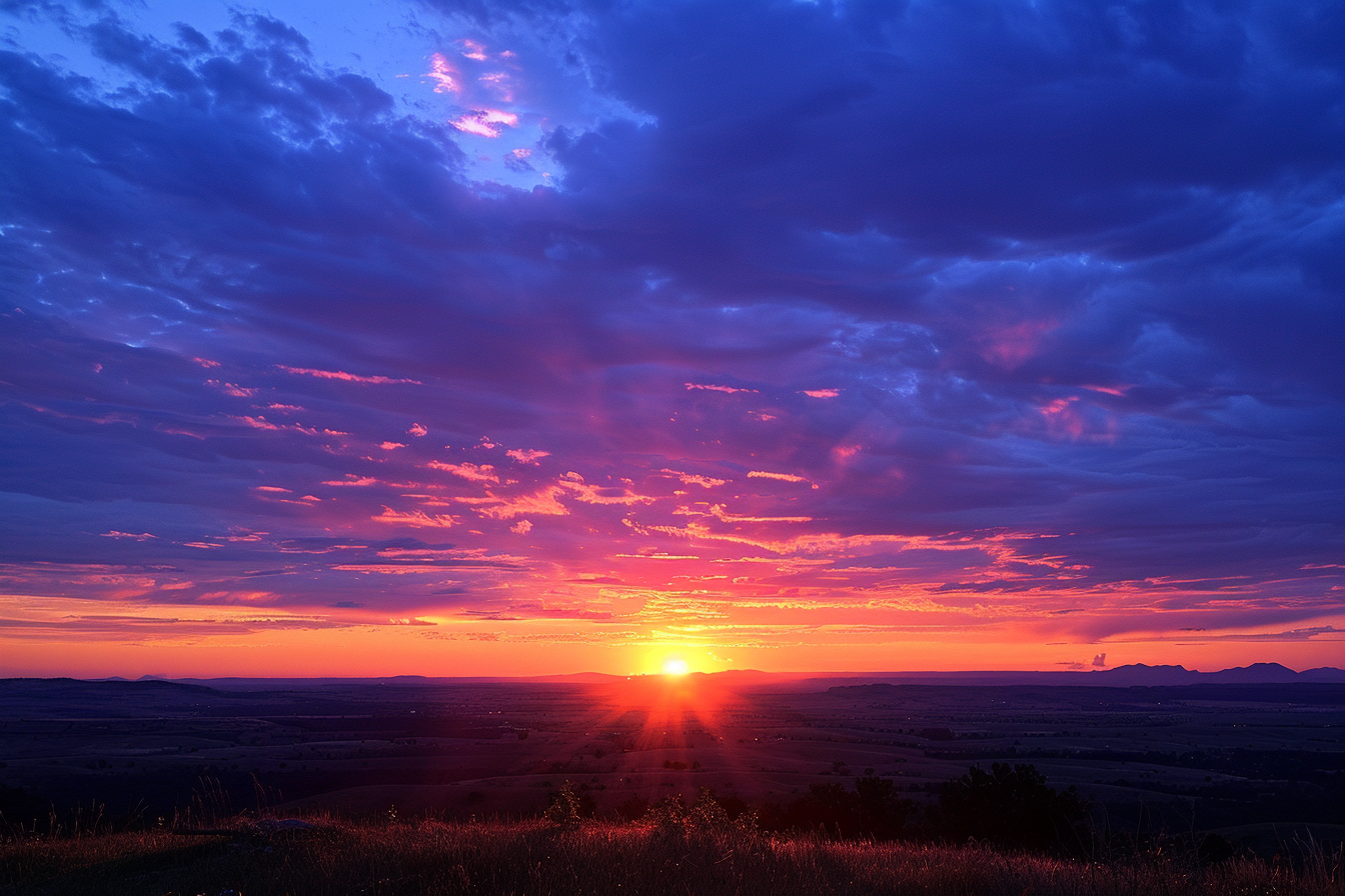 Image gratuite Coucher de soleil éclatant 2