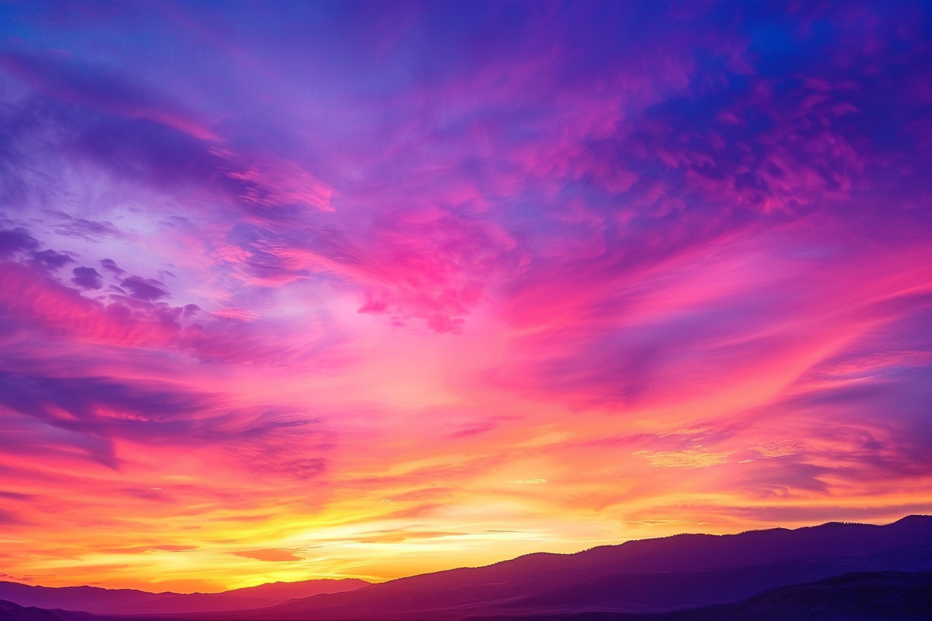 Image gratuite Coucher de soleil éclatant 3