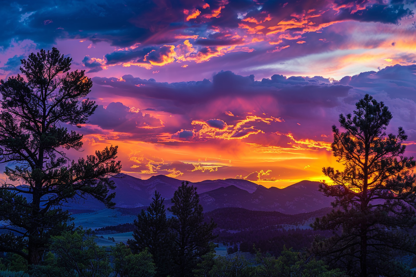 Image gratuite Coucher de soleil flamboyant 1