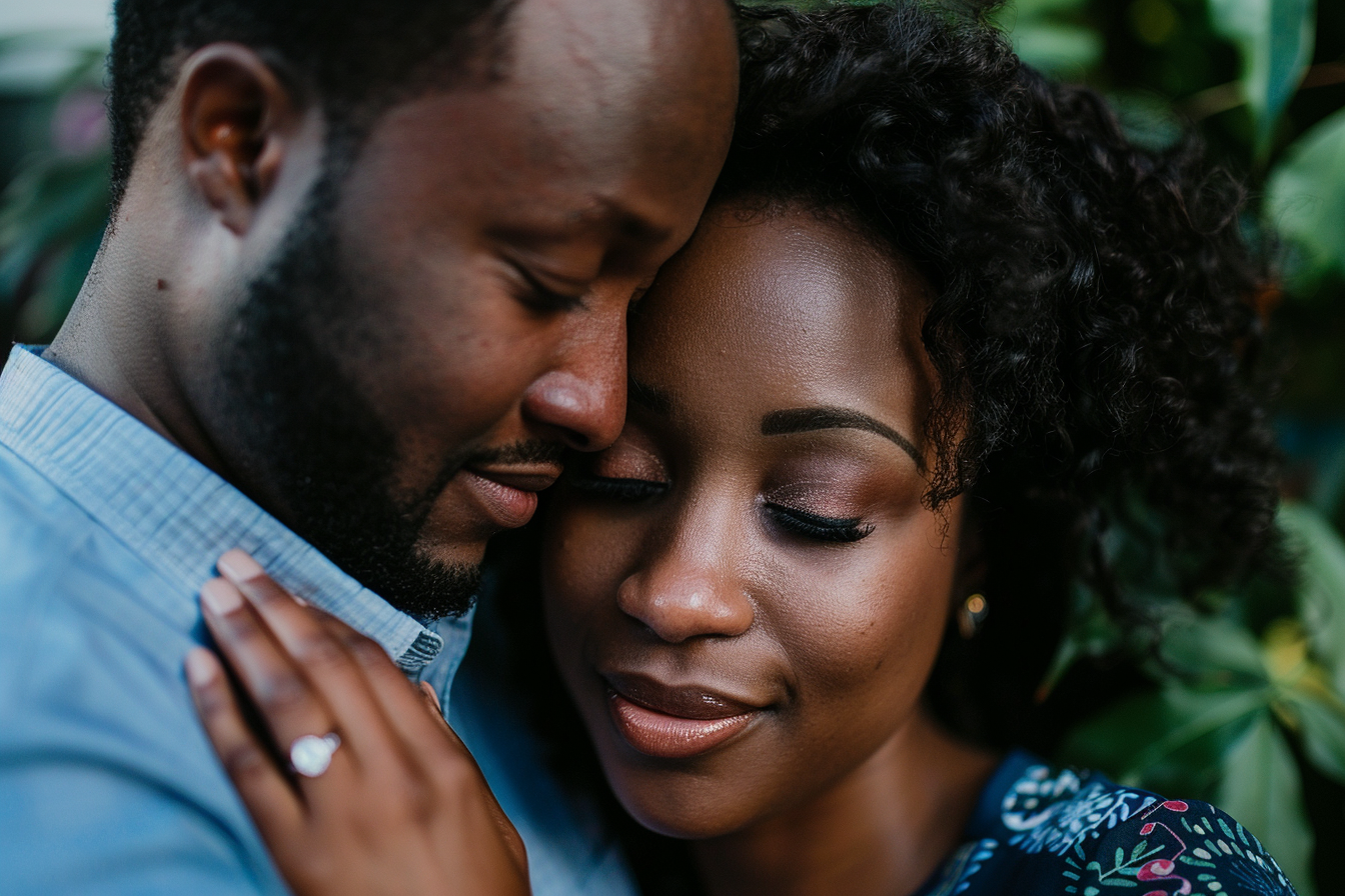 Image gratuite Couple avec bague de fiançailles 2