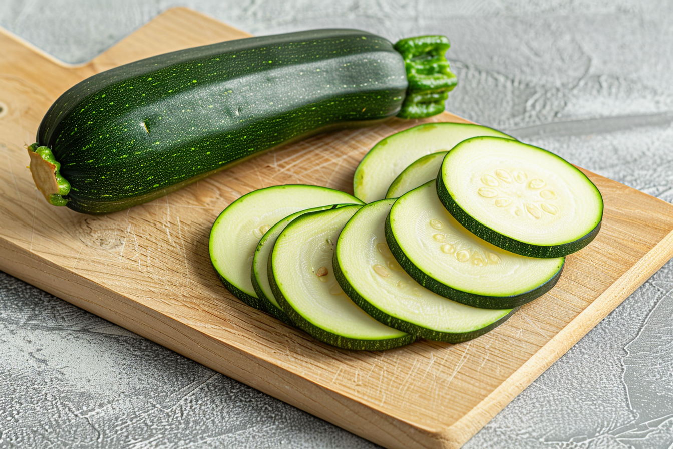 Image gratuite Courgette sur planche en bois 3