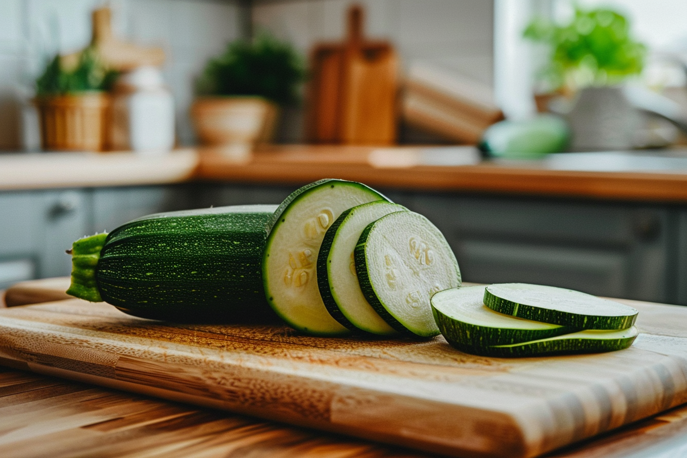 Image gratuite Courgette sur planche en bois 4