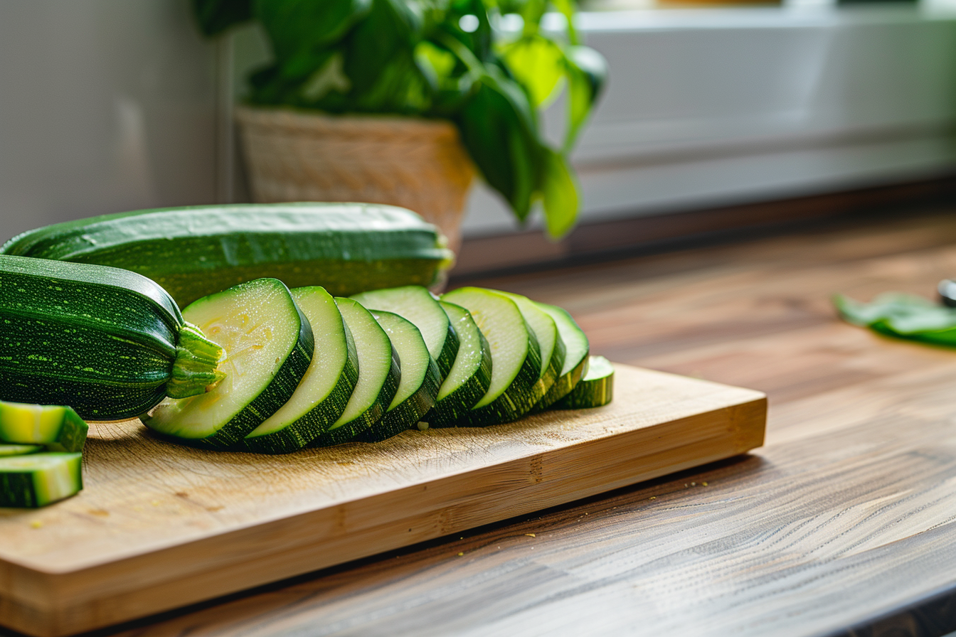 Image gratuite Courgette sur planche en bois 6