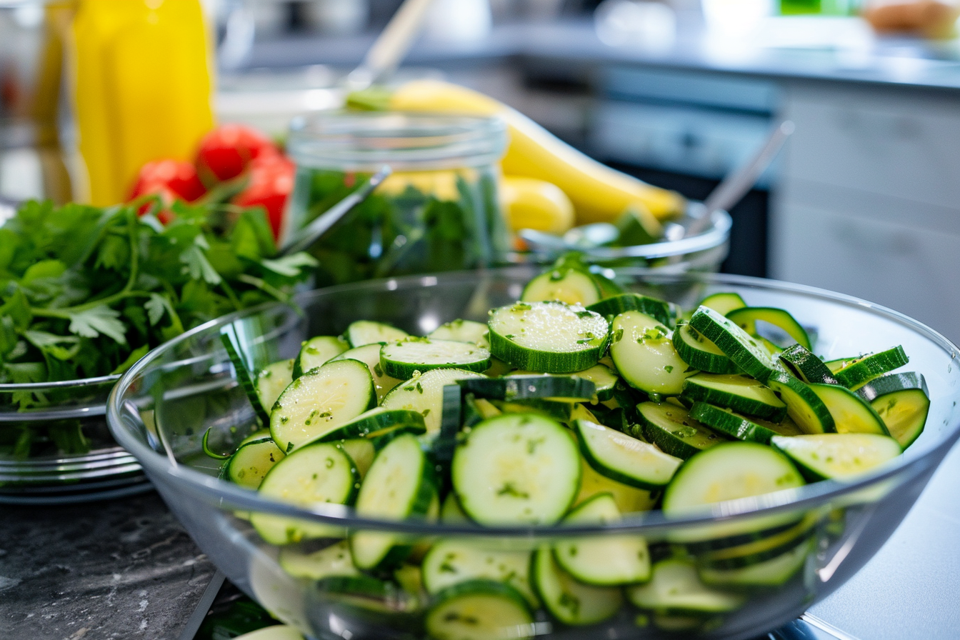 Image gratuite Courgettes en salade 2