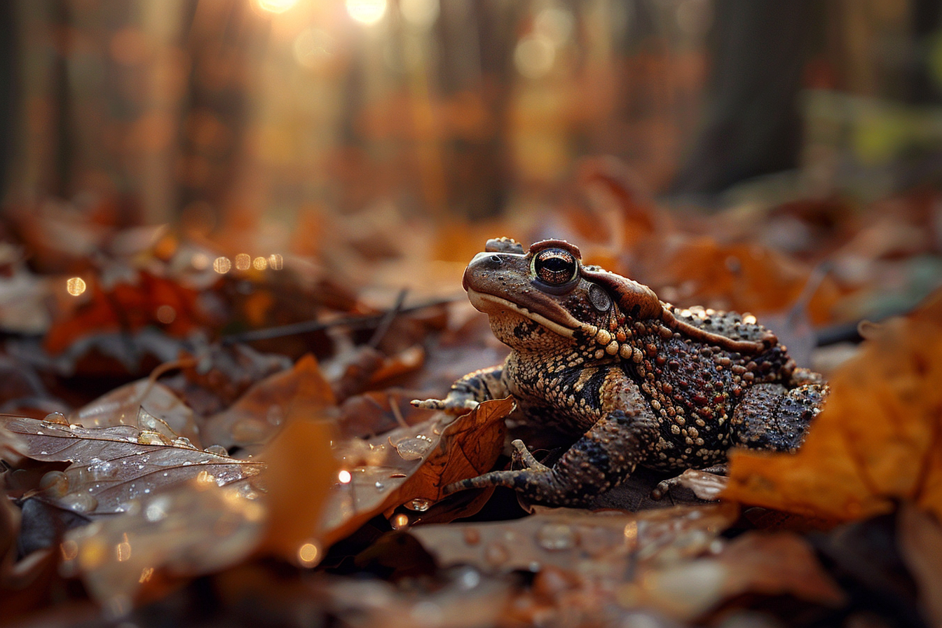 Image gratuite Crapaud au lever du soleil 1