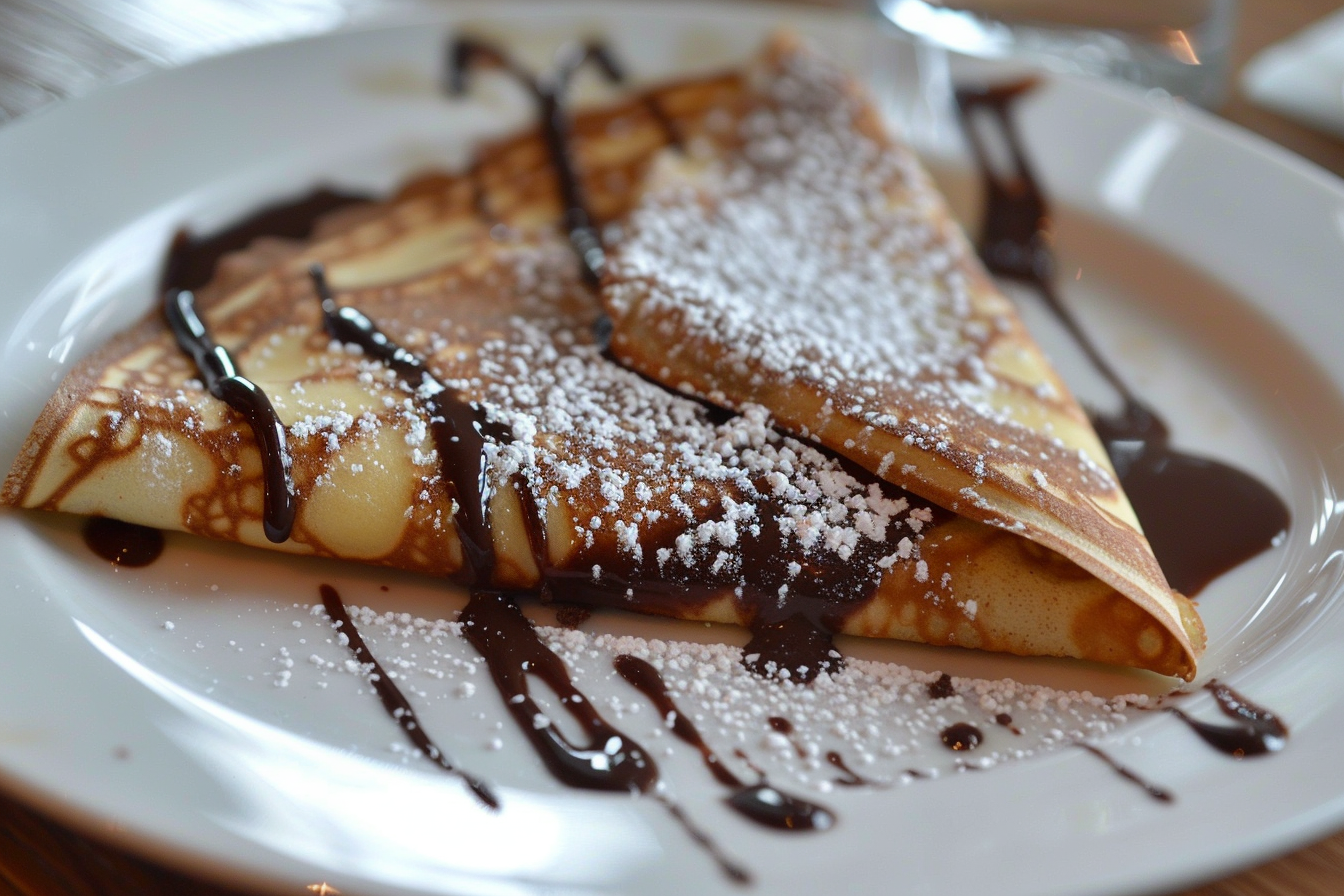Image gratuite Crêpe au chocolat sur comptoir cuisine contemporaine 2