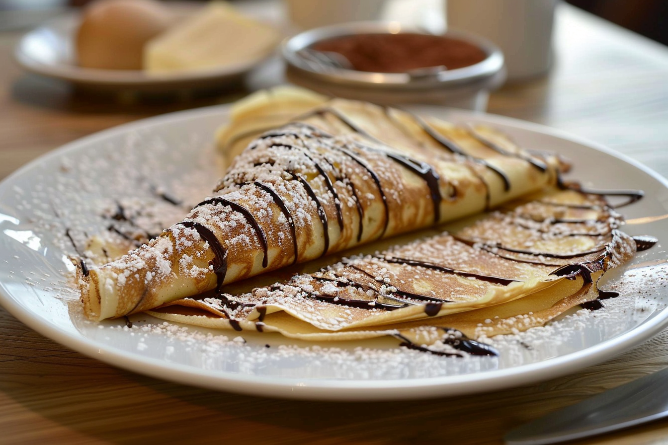 Image gratuite Crêpe au chocolat sur comptoir cuisine contemporaine 3