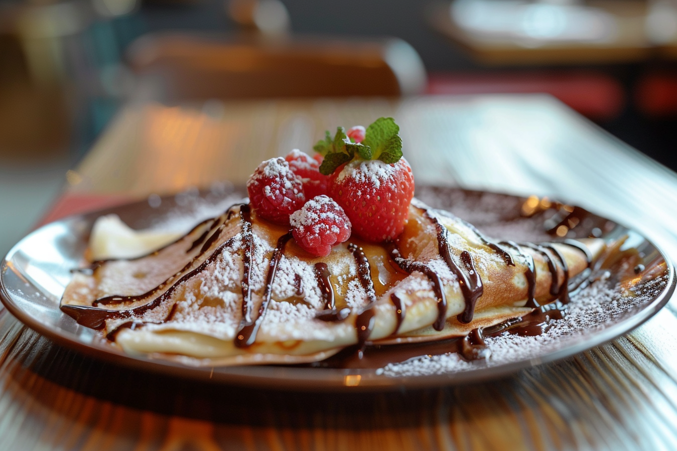 Image gratuite Crêpe au chocolat sur comptoir cuisine contemporaine 4