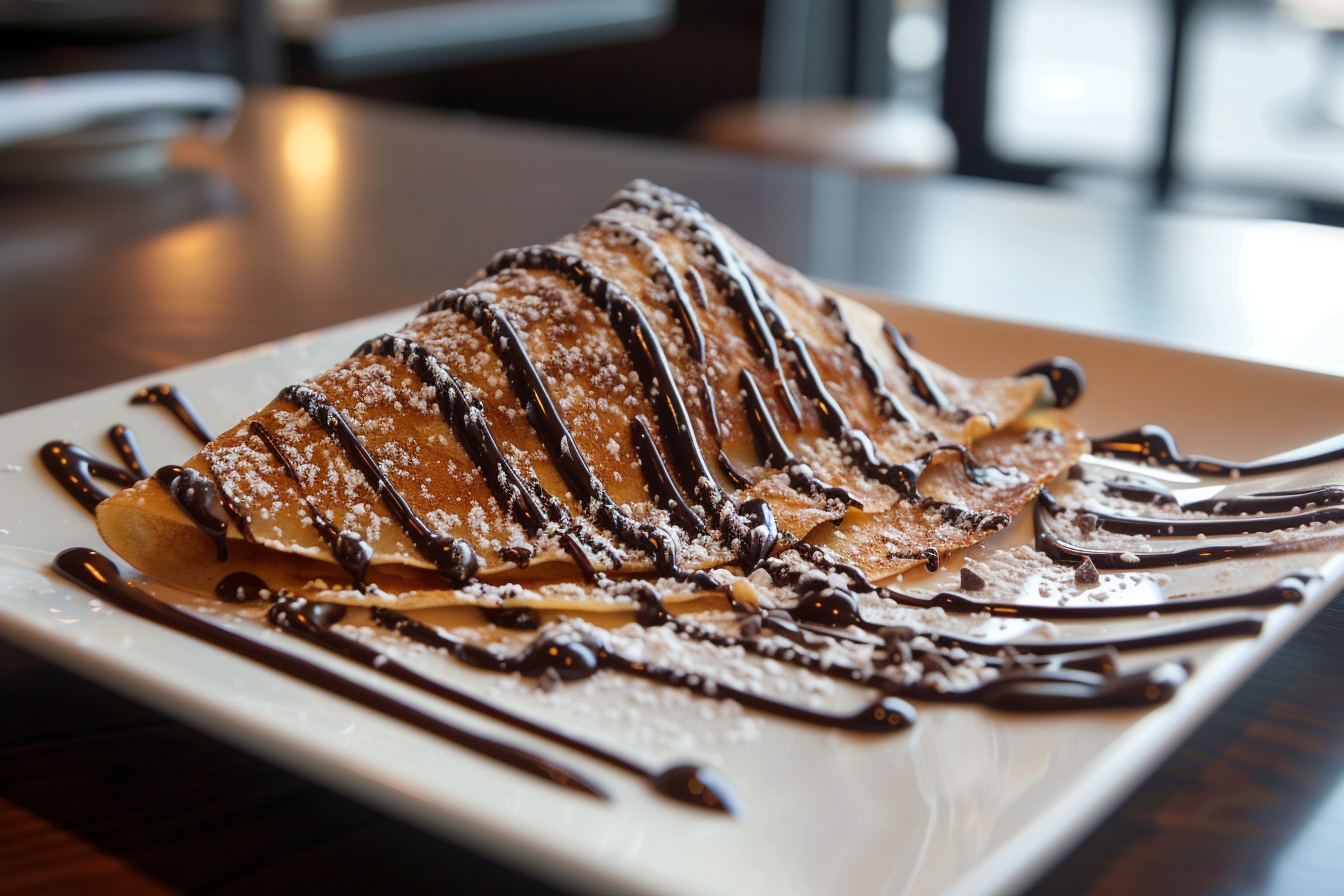 Image gratuite Crêpe au chocolat sur comptoir cuisine contemporaine 5