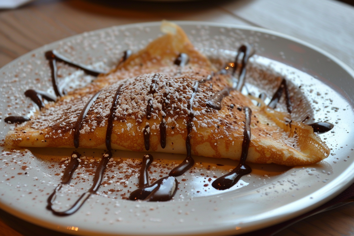 Image gratuite Crêpe au chocolat sur îlot cuisine contemporaine 2