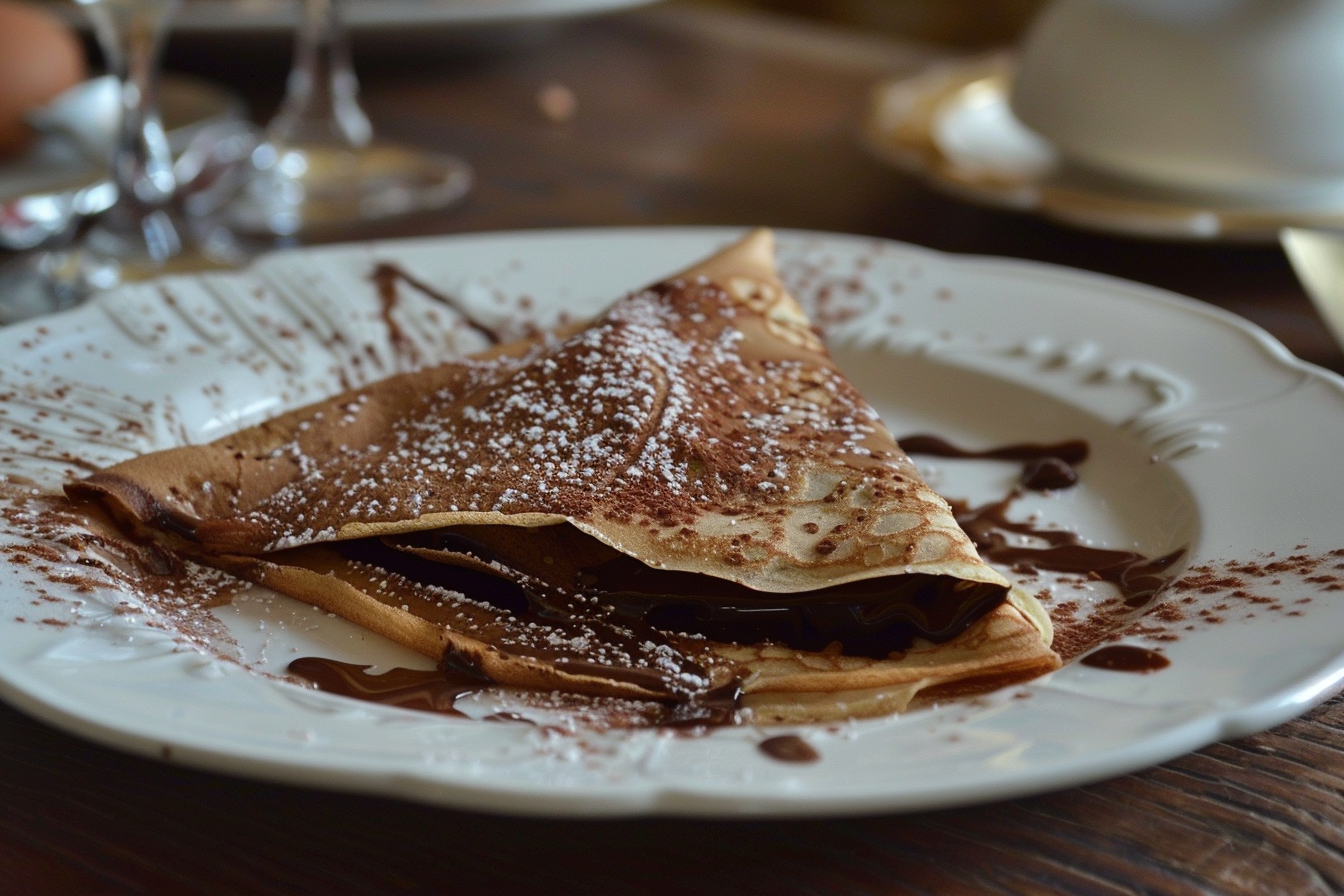 Image gratuite Crêpe au chocolat sur table cuisine contemporaine 1