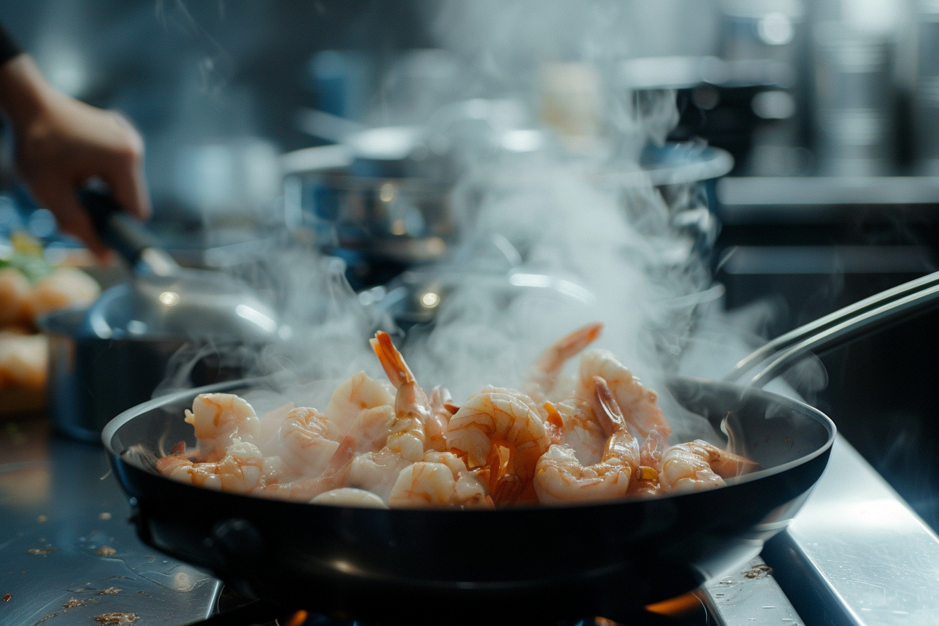 Image gratuite Crevettes cuisinées en cuisine 2