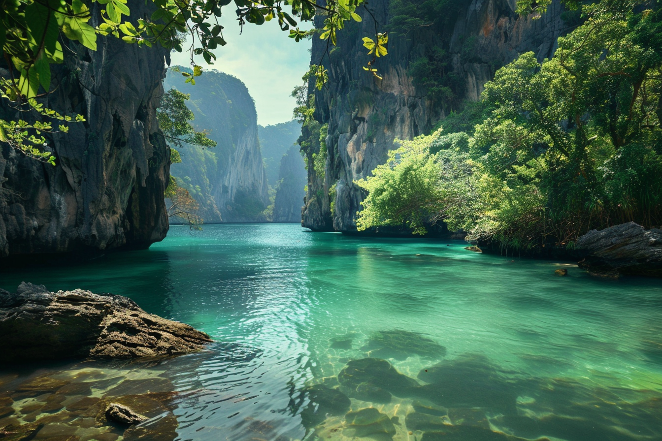 Image gratuite Crique isolée entre falaises 3