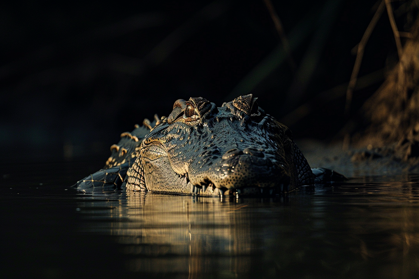 Image gratuite Crocodile en embuscade 1