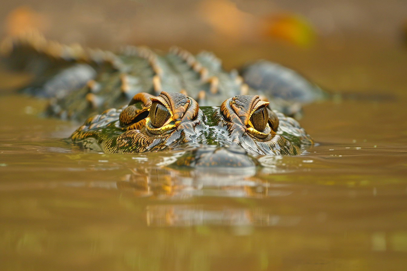 Image gratuite Crocodile furtif dans l&rsquo;eau 3