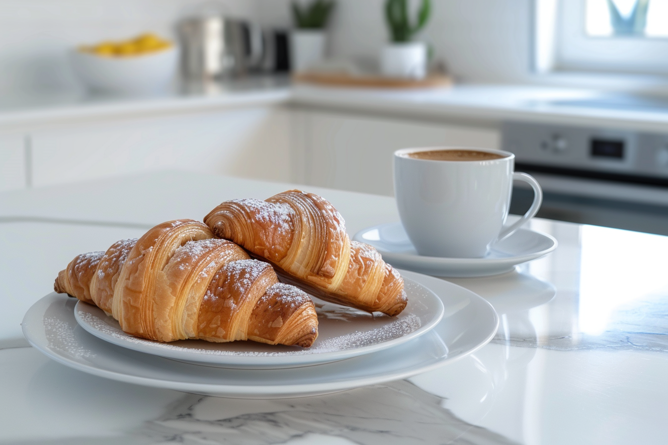 Image gratuite Croissants servis dans une cuisine moderne 4